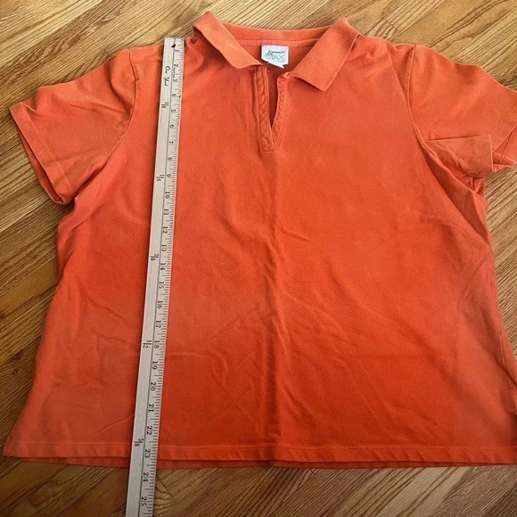 madison & max Tops - Orange polo top